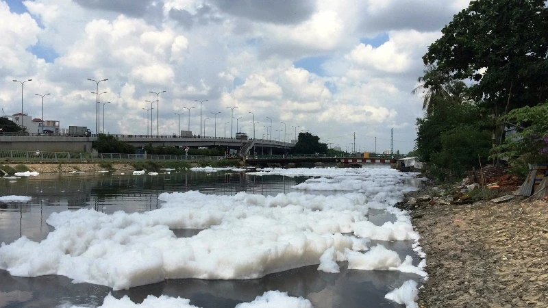 Bọt gặp nắng nên khá khô và xốp. 